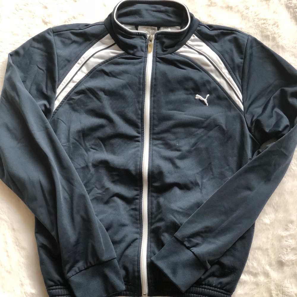 Women's Puma Track Jacket Size M- Navy
